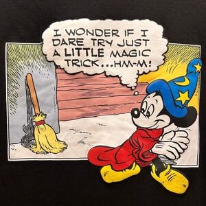 2024 D23 Expo Disney Imagineering Sorcerer Mickey Raglan Baseball Shirt Small